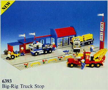 Lego big rig truck stop